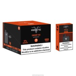 cseresznye jég IGNITE V60 vape toll 10 db - IGNITE disposable vapes RV8DX17
