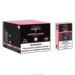 eper banán IGNITE V60 vape toll 10 db - IGNITE disposable vapes RV8DX27