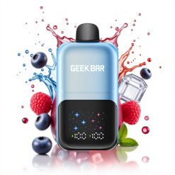 GEEK BAR 2GO 20ml 50000 Áfonya Málna Jég Képernyős Kettős Tartály