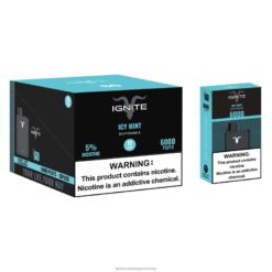 jeges menta IGNITE V60 vape toll 10 db - IGNITE vape sales RV8DX20
