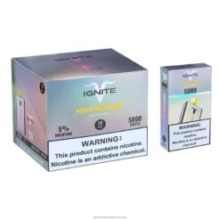 őszibarack málna IGNITE V50 vape toll 10 db - IGNITE disposable vapes RV8DX147