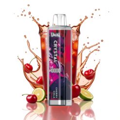Uwin Crystal 10000 Cseresznye Kóla RGB Fény 0.8 Ohm Hálós