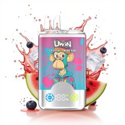 Uwin Crystal Twins 40000 Görögdinnye Jeges Vegyesbogyó Kettős Íz 32ml