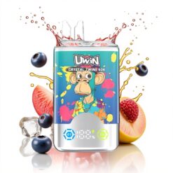 Uwin Crystal Twins 40000 Málna a Jégen Nyári Barack Jég Mesh Coil és Dupla Íz