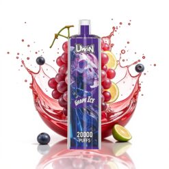 Uwin Shisha Hookah Crystal 20000 Puffs Szőlő Jég Mesh Coil Típus-C