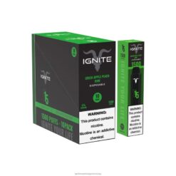 zöld alma őszibarack kivi IGNITE V15 vape toll 10 db - IGNITE disposable vape review RV8DX101